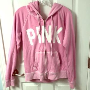 Pink zip up hoodie